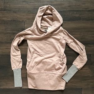 ROGAN Long & Comfy Dusty Rose Hoodie Sz XS NWT